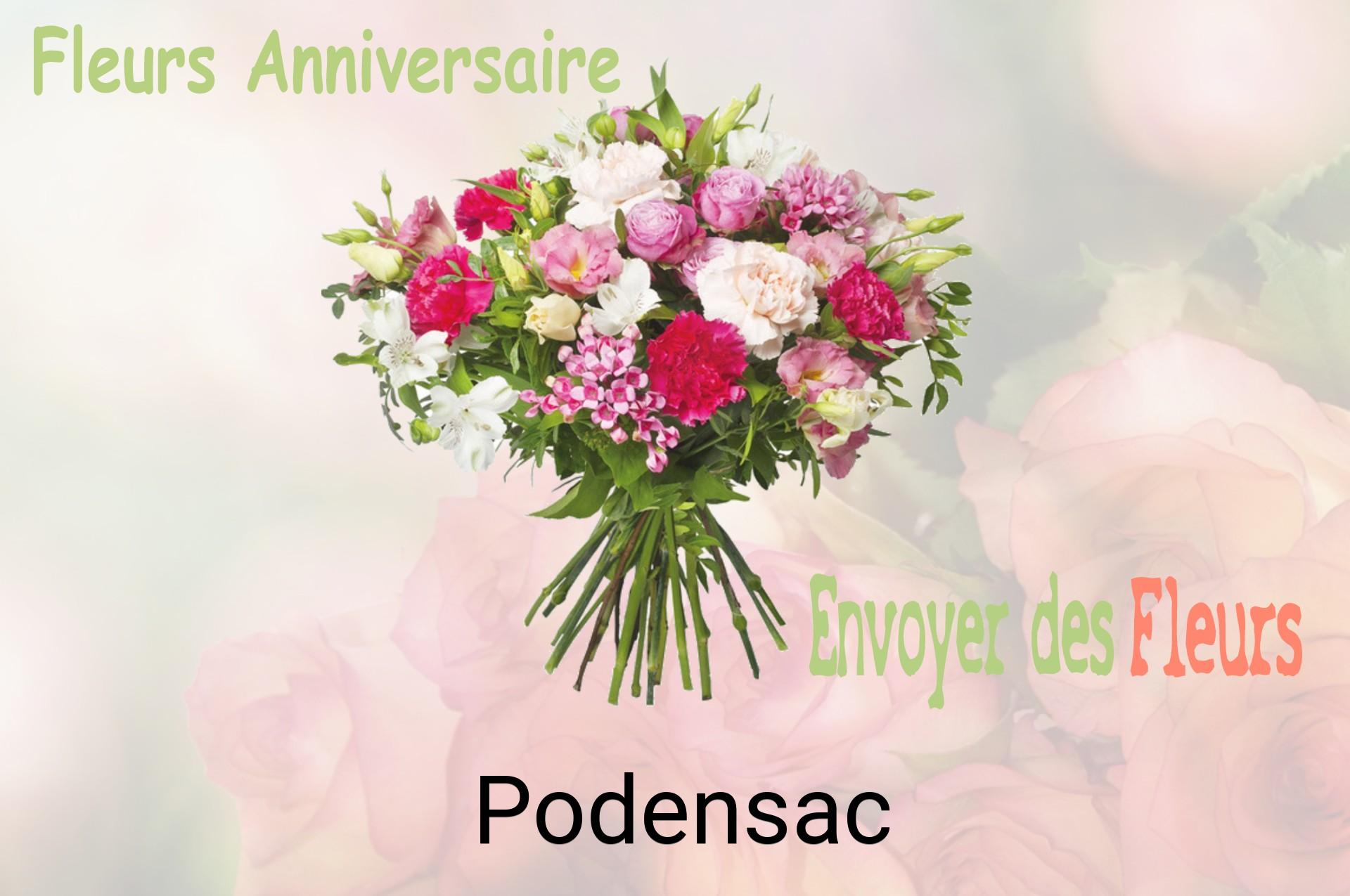 Bouquet de fleurs d’anniversaire livré à Podensac