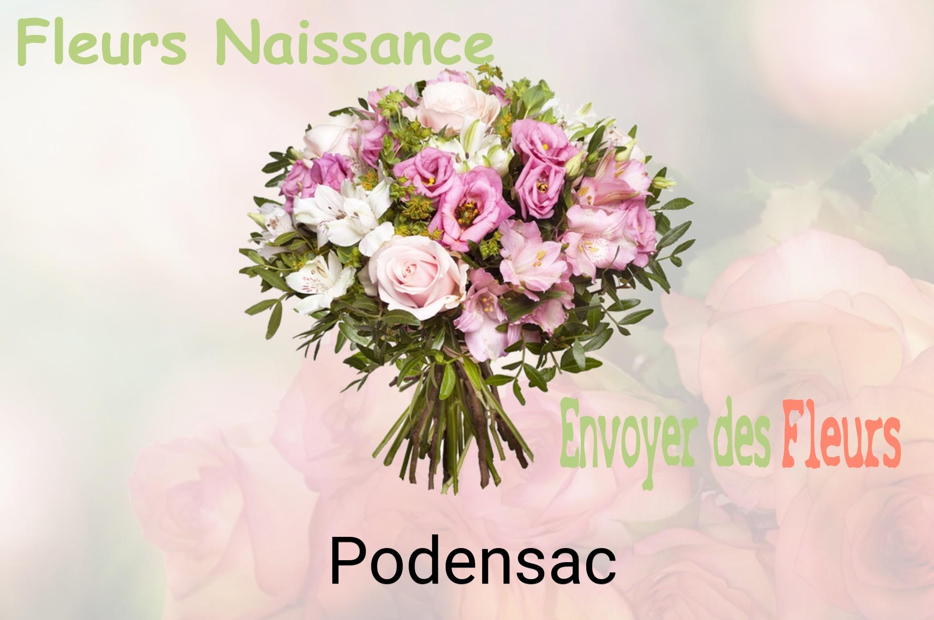 Bouquet de fleurs de naissance livré à Podensac